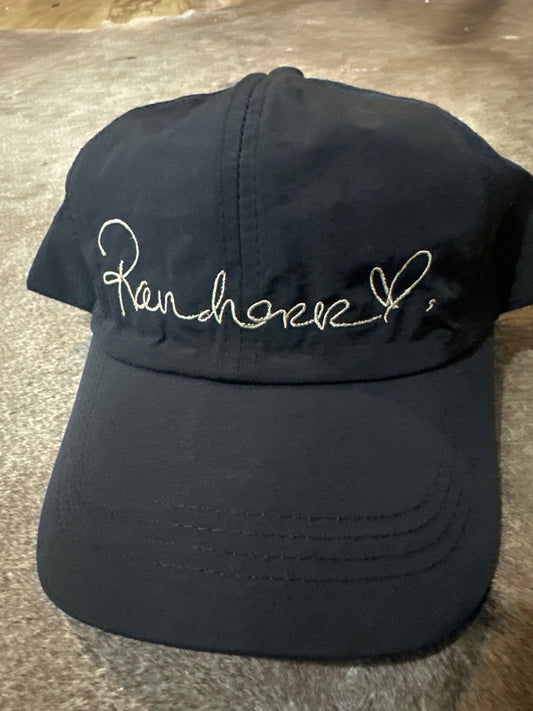 RANCHERR BOOT COMPANY BLACK PONYTAIL CAP