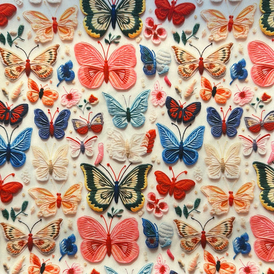 Satin Wild Rag 39" || Butterfly (1)