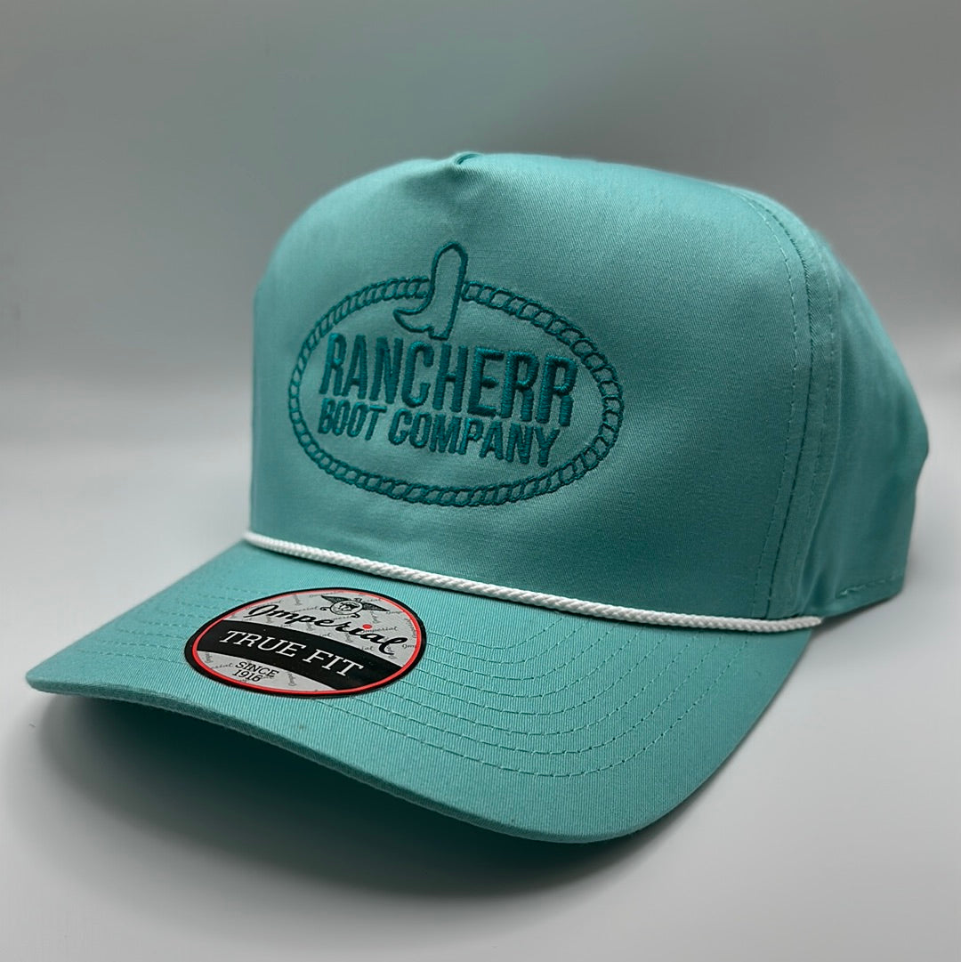 TEAL x TURQUOISE RANCHERR BOOT COMPANY RETRO SNAP BACK