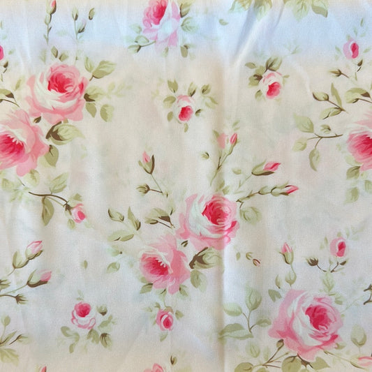 Satin Wild Rag 39" || Floral (2)