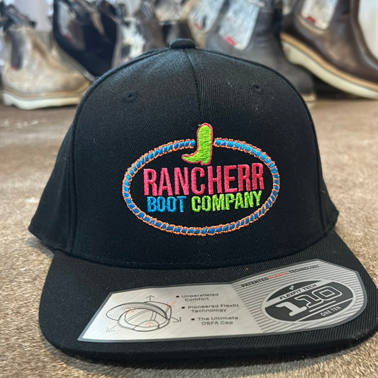 RANCHERR BOOT COMPANY || NEON BLACK 110 SNAP BACK