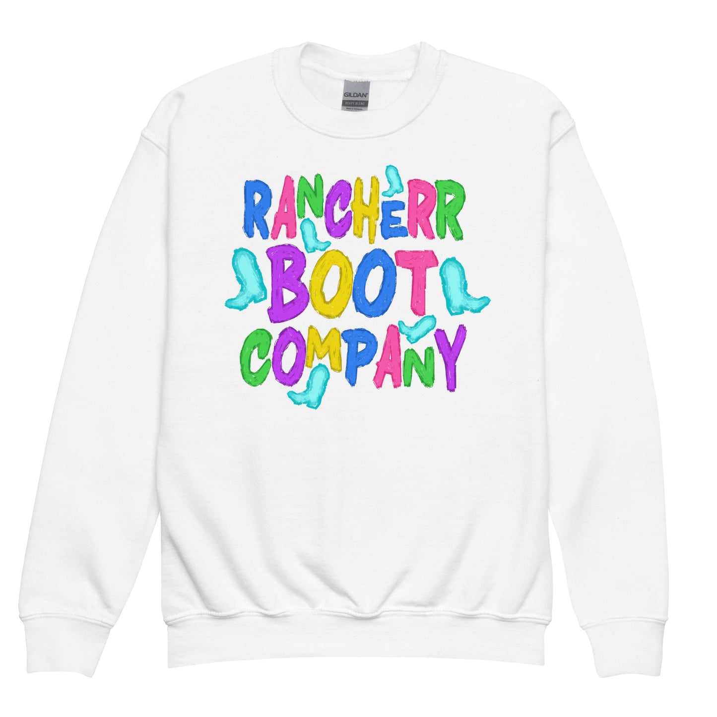 Colored "The Brand" Youth Crewneck Sweatshirt