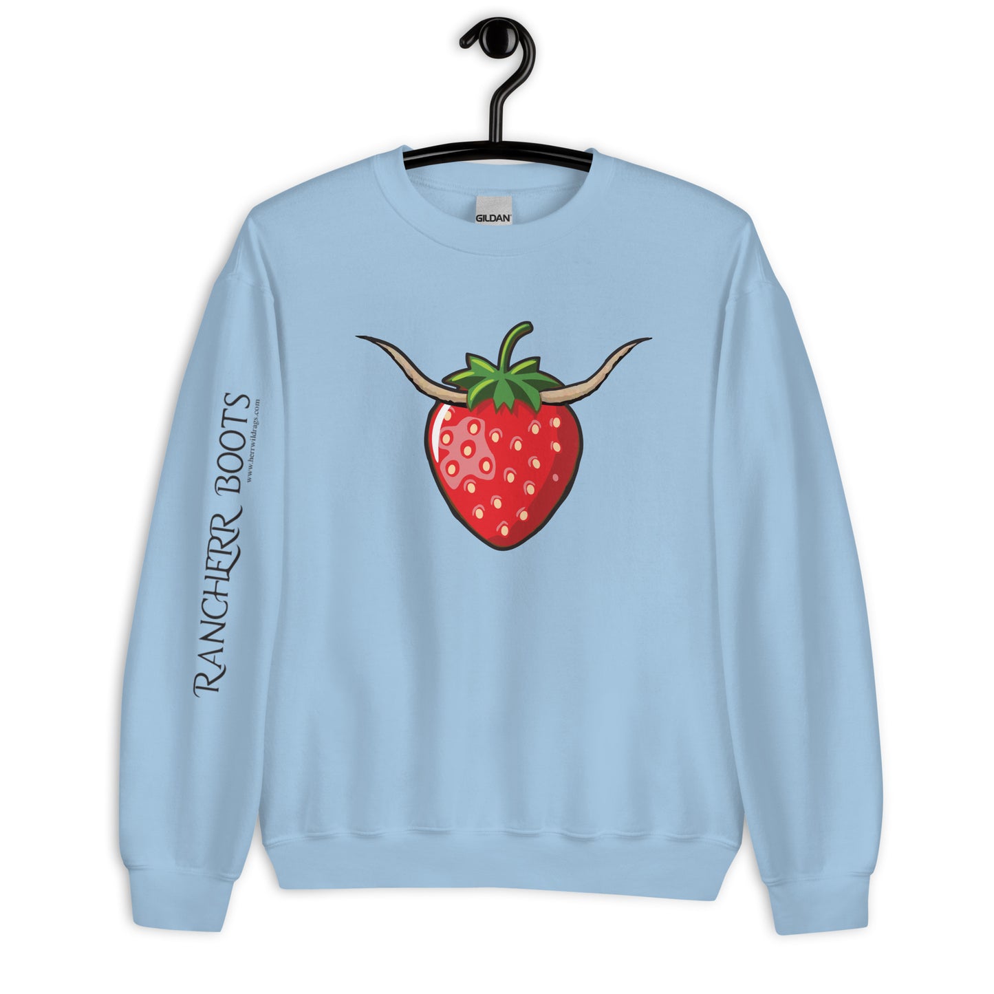 Strawberry Steer Unisex Sweatshirt