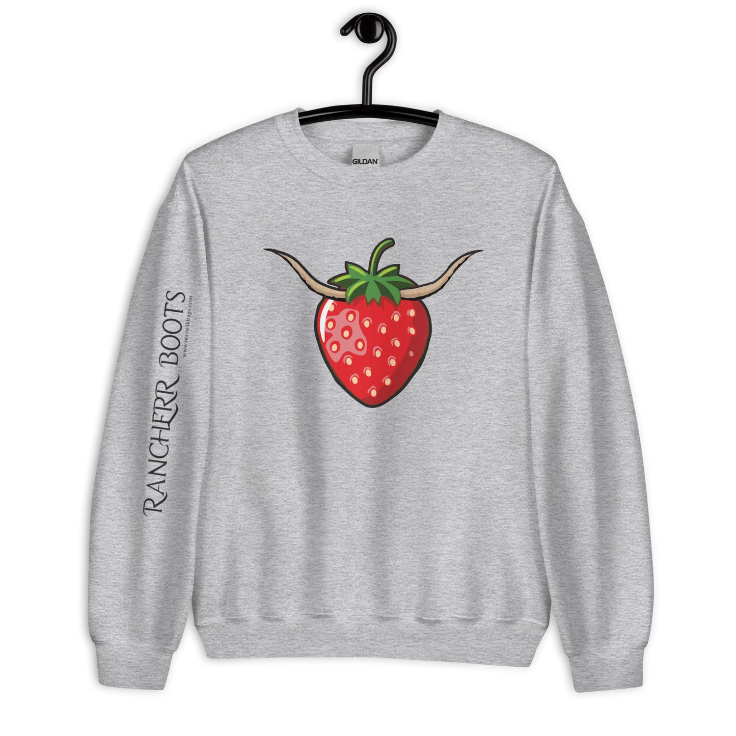 Strawberry Steer Unisex Sweatshirt